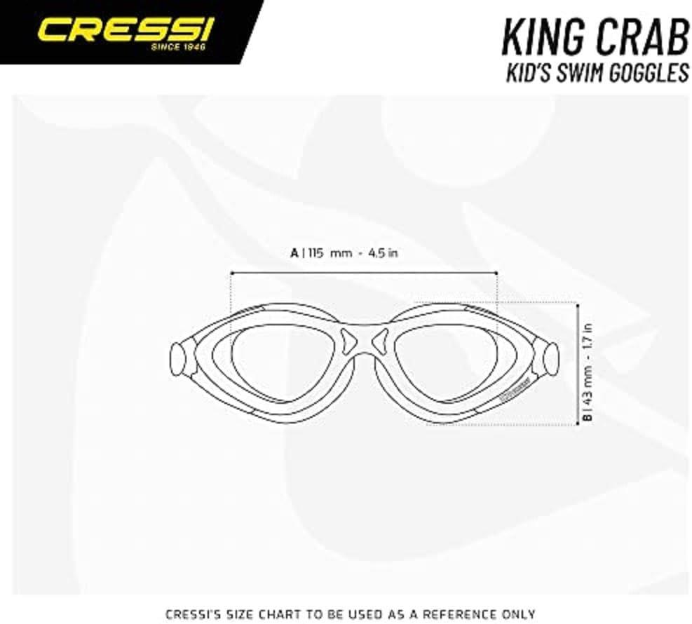 imageCressi Young Swim Goggles for Kids Aged 7 to 15 Made of Soft Silicone  King Crab made in ItalyPink