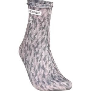 imageElastic Water Sport Adult Socks for Snorkeling Scuba Diving  ULTRA STRETCH FIN SOCKS by Cressi quality since 1946Camo FishGrey