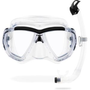 imageCressi Big Eyes ampamp Seal Dry Mask ampamp Snorkel KitsClearBlack