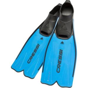 imageCRESSI CA182029 Snorkeling Swim Full Foot Fins RONDINELLA Kid Blade Over Foot Pocket Lightweight Polypropylene Blade Blue 2930 Foot Pocket Size 70 inches 178 cm