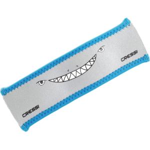 imageCRESSI Floating Neoprene Goggle Strap Cover for Comfort and Security Quality Since 1946Grey and Azure