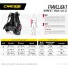 image:imageCressi Lightest Travel Scuba Diving BCD  Folds Completely to Save Space  Fully Accessorised 8 DRings 2 Wide Side Pockets 2 Rear Trim Pockets  High Lift Capacity  Travelight Designed in ItalyBlackPink