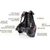 image:imageCressi Lightest Travel Scuba Diving BCD  Folds Completely to Save Space  Fully Accessorised 8 DRings 2 Wide Side Pockets 2 Rear Trim Pockets  High Lift Capacity  Travelight Designed in ItalyBlackPink