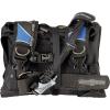 image:imageCressi Lightest Travel Scuba Diving BCD  Folds Completely to Save Space  Fully Accessorised 8 DRings 2 Wide Side Pockets 2 Rear Trim Pockets  High Lift Capacity  Travelight Designed in ItalyBlackBlue