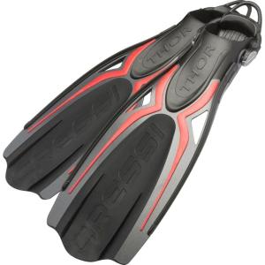 image:imageCRESSI BE155839 Scuba Diving Open Heel Fins Thor EBS Equipped with EBS Strap Spoon Effect Propulsion Stability for Beginners to Advanced Red SM 96  100 inches 245  255 cm