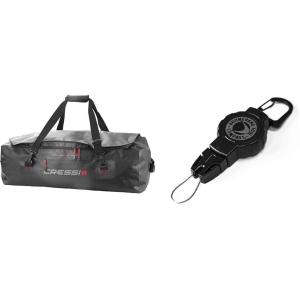 image:imageCressi 135L Waterproof Scuba Bag  Boomerang Retractable Gear Holder with Carabiner  Black