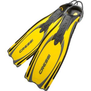 image:imageCressi Reaction Elastic Bungee System Scuba Adjustable Fin wGupG Mesh Bag LXL Yellow