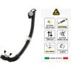 image:imageCressi Adult Snorkeling Mask  Snorkel Set  Soft MonoLens Mask  Dry Top Snorkel  Estrella amp Seal Dry Made in ItalyClearAzure