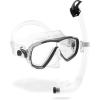 image:imageCressi Adult Snorkeling Mask  Snorkel Set  Soft MonoLens Mask  Dry Top Snorkel  Estrella amp Seal Dry Made in ItalyClearBlack