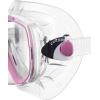image:imageCressi Adult Snorkeling Mask  Snorkel Set  Soft MonoLens Mask  Dry Top Snorkel  Estrella amp Seal Dry Made in ItalyClearPink