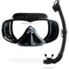 image:imageCressi Adult Snorkeling Mask  Snorkel Set  Soft MonoLens Mask  Dry Top Snorkel  Estrella amp Seal Dry Made in ItalyBlackBlack