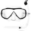 image:imageCressi Adult Snorkeling Mask  Snorkel Set  Soft MonoLens Mask  Dry Top Snorkel  Estrella amp Seal Dry Made in ItalyClearBlack