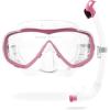 image:imageCressi Adult Snorkeling Mask  Snorkel Set  Soft MonoLens Mask  Dry Top Snorkel  Estrella amp Seal Dry Made in ItalyClearPink