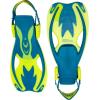 image:imageCRESSI Snorkeling Fins Kids Size Rocks Kid FINS Open Heel Rubber Foot Pocket Adjustable Strap Fits a Wide Variety of Sizesblueyellow