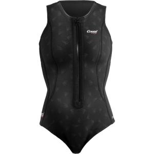 image:imageCressi 2 mm Short Neoprene Wetsuit for Swimming Snorkeling Paddleboarding  Ergonomic Cuts FrontZip  Termico Designed in ItalyBlack