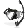 image:imageCressi Premium Adult Dry Snorkel Combo SetClearBlack