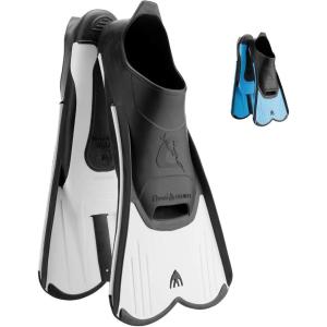 image:imageCressi Short Full Foot Pocket Fins for Swimming or Training in the Pool and in the Sea  Light made in ItalyWhite