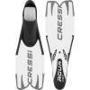 image:imageCressi Adult Full Foot Pocket Diving Fins  High Propulsion Efficiency with Less Effort  Comfortable Flexible Foot Pocket  Agua Fins Made in ItalyWhite