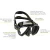 image:imageCressi Adult Scuba Driving Snorkeling and Freediving Mask  Soft Comfortable Silicone  Ranger Designed in ItalyBlackBlack 