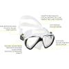 image:imageCressi Adult Scuba Driving Snorkeling and Freediving Mask  Soft Comfortable Silicone  Ranger Designed in ItalyClearBlack 