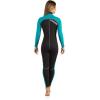 image:imageCressi Womens Full Front Zip Wetsuit for Swimming Snorkeling Scuba Diving  Thermal 2 mm Neoprene  Lido Long Designed in ItalyBlackAquamarine