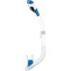 image:imageCressi Youth DryTop Snorkel  SplashGuard and Closing Valve on Top Silicone Mouthpiece QuickRelease Keeper  Designed in ItalyClearBlue