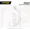 image:imageCressi Youth DryTop Snorkel  SplashGuard and Closing Valve on Top Silicone Mouthpiece QuickRelease Keeper  Designed in ItalyClearYellow