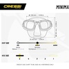 image:imageCressi Freediving 2Flat Lens Mask  Low Internal Volume  Perfect Vision  Minima Made in Italy