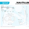image:imageVersatile Adult Mask  Snorkel Combination for Snorkeling Vacation Activities  Lightweight Easy to Breath  Nautilus Designed in ItalyAquamarine