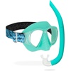 image:imageVersatile Adult Mask  Snorkel Combination for Snorkeling Vacation Activities  Lightweight Easy to Breath  Nautilus Designed in ItalyAquamarine