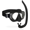 image:imageVersatile Adult Mask  Snorkel Combination for Snorkeling Vacation Activities  Lightweight Easy to Breath  Nautilus Designed in ItalyBlack