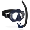 image:imageVersatile Adult Mask  Snorkel Combination for Snorkeling Vacation Activities  Lightweight Easy to Breath  Nautilus Designed in ItalyBlue Navy