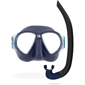 image:imageVersatile Adult Mask  Snorkel Combination for Snorkeling Vacation Activities  Lightweight Easy to Breath  Nautilus Designed in ItalyBlue Navy