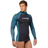 image:imageCRESSI Adult Camouflage Hooded Rash Guard  Neoprene Padded Chest  Cobia get the Hunter EquipmentCamo Blue