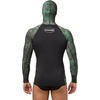 image:imageCRESSI Adult Camouflage Hooded Rash Guard  Neoprene Padded Chest  Cobia get the Hunter EquipmentCamo Green