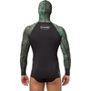 image:imageCRESSI Adult Camouflage Hooded Rash Guard  Neoprene Padded Chest  Cobia get the Hunter EquipmentCamo Green