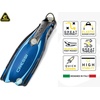 image:imageCressi Scuba Diving Fins  Reactive Open Heel with Bungee Strap  Reaction EBS Made in ItalyBlackSilver D