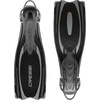 image:imageCressi Scuba Diving Fins  Reactive Open Heel with Bungee Strap  Reaction EBS Made in ItalyBlackSilver D