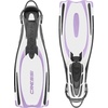 image:imageCressi Scuba Diving Fins  Reactive Open Heel with Bungee Strap  Reaction EBS Made in ItalyWhiteLilac