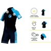 image:imageCressi Little Shark Wetsuit 2mm Junior Short Suit for Diving Snorkeling and SwimmingBlackBlue