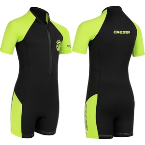 image:imageCressi Little Shark Wetsuit 2mm Junior Short Suit for Diving Snorkeling and SwimmingSchwarzlime