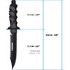 image:imageCressi Large Big Knife with Sheath  Black Coating Tempered AISI 420 Japanese Staineless Steel Blade  Giant Designed in Italy