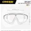 image:imageCressi Skylight Swim Goggles  Wide Vision amp AntiFog Swim Mask  UV Protection Pool Goggles  Silicone Strap Swimming GearClearBlackBlue D