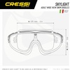 image:imageCressi Skylight Swim Goggles  Wide Vision amp AntiFog Swim Mask  UV Protection Pool Goggles  Silicone Strap Swimming GearClearBlackGrey