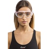 image:imageCressi Skylight Swim Goggles  Wide Vision amp AntiFog Swim Mask  UV Protection Pool Goggles  Silicone Strap Swimming GearClearWhitePink