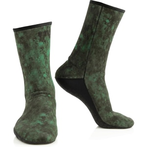 image:imageCRESSI Adult 3 mm Neoprene Camouflage Socks for Freediving Snorkeling Scuba Diving  Hunter Socks Designed in ItalyCamo Green