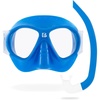 image:imageCressi Since 1946  Nautilus Combo Kid  Mask Brezzy Polycarbonate Lenses  TPR Snorkel Mini Vibe Silicone Mouthpiece Snorkelling Swimming Water Surface  Ice Shark  One Size  Children