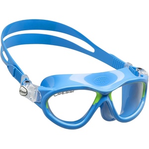 image:imageCressi Comfortable Swim Mask for Young aged from 7 to 15 ideal for pool and outdoor  Mini Cobra made in ItalyAzureLime
