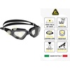 image:imageCRESSI Clear Eyes Swim Goggles  Soft Silicone Seal for Swimming Mask  AntiFog Water Goggles  Impact Resistant Swim GearWhiteAquamarine