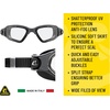 image:imageCRESSI Clear Eyes Swim Goggles  Soft Silicone Seal for Swimming Mask  AntiFog Water Goggles  Impact Resistant Swim GearWhiteAquamarine